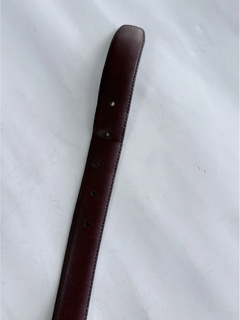 Reversible 44/100 Genuine Leather Made In America Burgundy